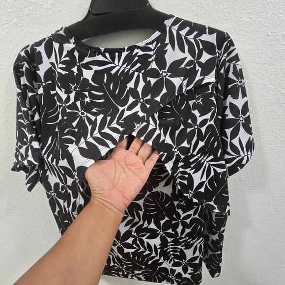 Swim365 Longer Length Short-Sleeve Swim Tunic Size 26 Built In Bra Beachy - Picture 12 of 14